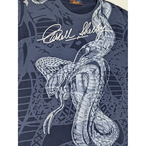 Vintage Carroll Shelby Racing Tee Shirt Ford Motors Racecar Mens Medium Retro - Picture 6 of 6